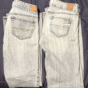 2 Pair American Eagle Jeans